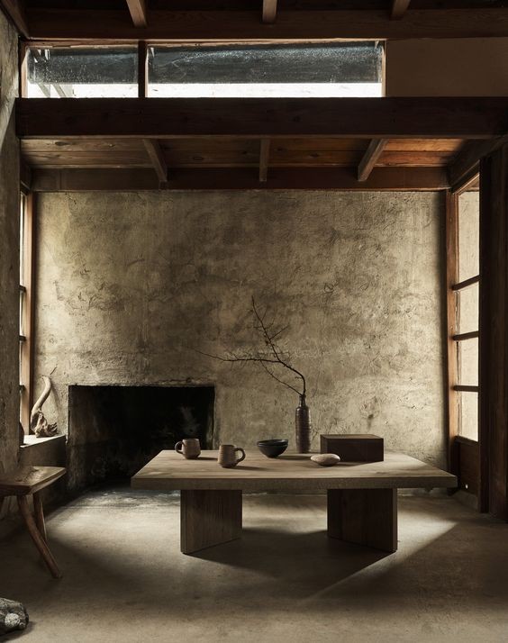 An interior view of the Schindler House, designed by architect Rudolph Schindler in 1922.