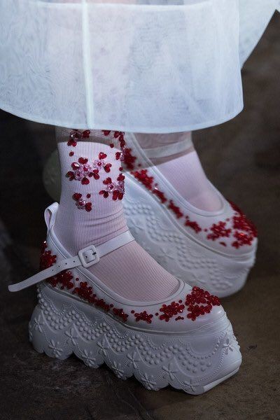 Platform shoes by Simone Rocha from the Spring/Summer 2022 collection.