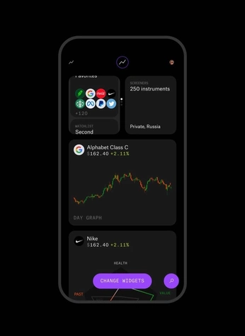 A cover of "Dark mode ui" cluster. The owner is lil.yein. The cluster consists of 55 elements.