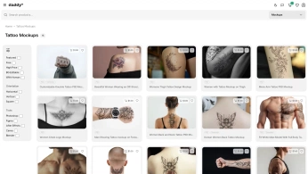 A cover of "Tattoo Mockup" cluster. The owner is yadsagar099. The cluster consists of 1 element.