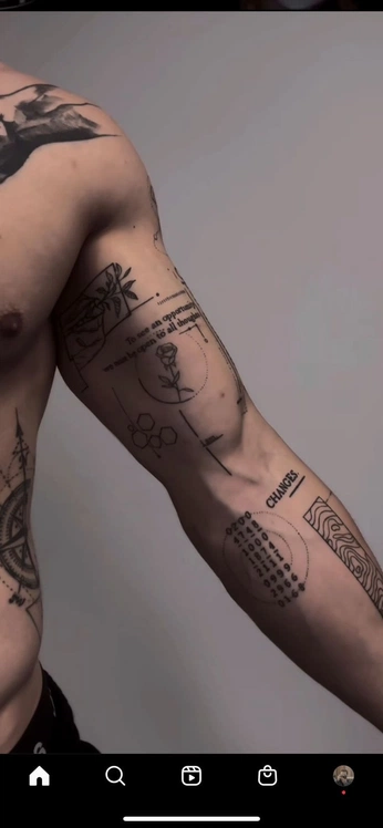 A cover of "Tattoo inspo" cluster. The owner is mariusvda. The cluster consists of 6 elements.