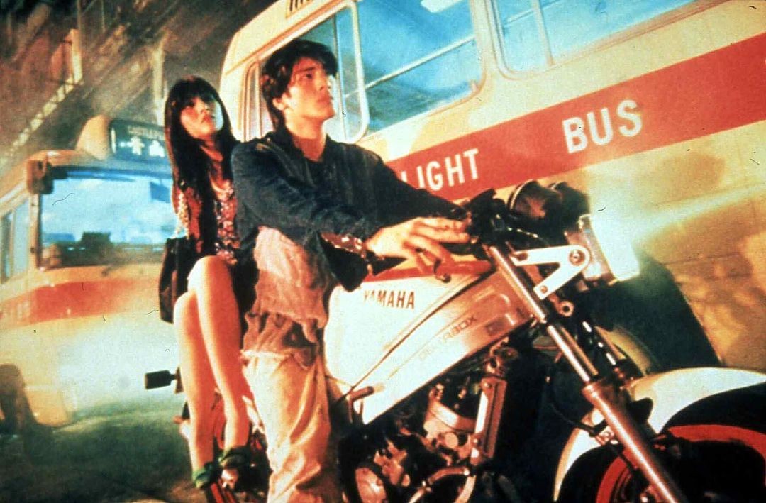 A still from Wong Kar-wai's 1995 film Fallen Angels featuring actor Michelle Reis.