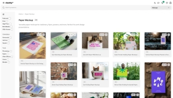 A cover of "Paper Mockup" cluster. The owner is yadsagar099. The cluster consists of 1 element.