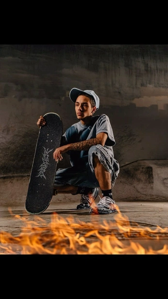 A cover of "Skateboard Shoot" cluster. The owner is yanniii. The cluster consists of 4 elements.