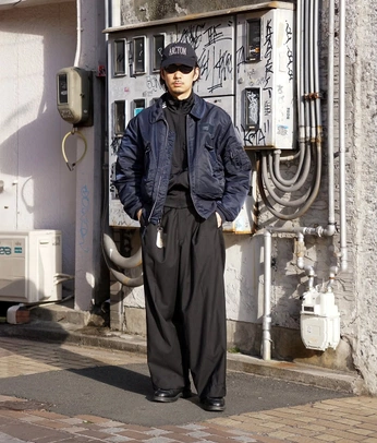 A cover of "Japanese Mens streetwear" cluster. The owner is gdgcreates. The cluster consists of 24 elements.