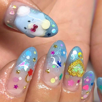 A cover of "Nails & Nail Art" cluster. The owner is aliciasaurusrex. The cluster consists of 15 elements.