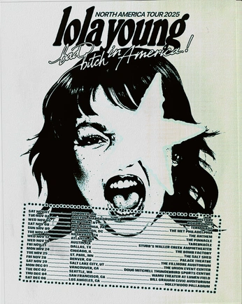 A cover of "Tour Posters / Music Ads" cluster. The owner is goodbones.design. The cluster consists of 2 elements.