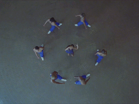 Still from Amber Mark's music video for "Competition," directed by Cara Stricker with choreography by Ian Eastwood.