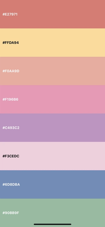 A cover of "color" cluster. The owner is haoi.tu. The cluster consists of 17 elements.