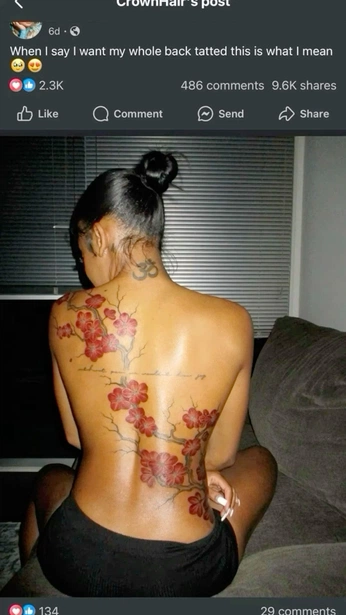 A cover of "tattoo inspo" cluster. The owner is sahaarah. The cluster consists of 28 elements.