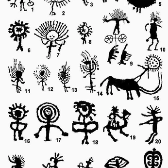 A cover of "shapes&logos&icons" cluster. The owner is clair.cr. The cluster description is "les formes". The cluster consists of 378 elements.