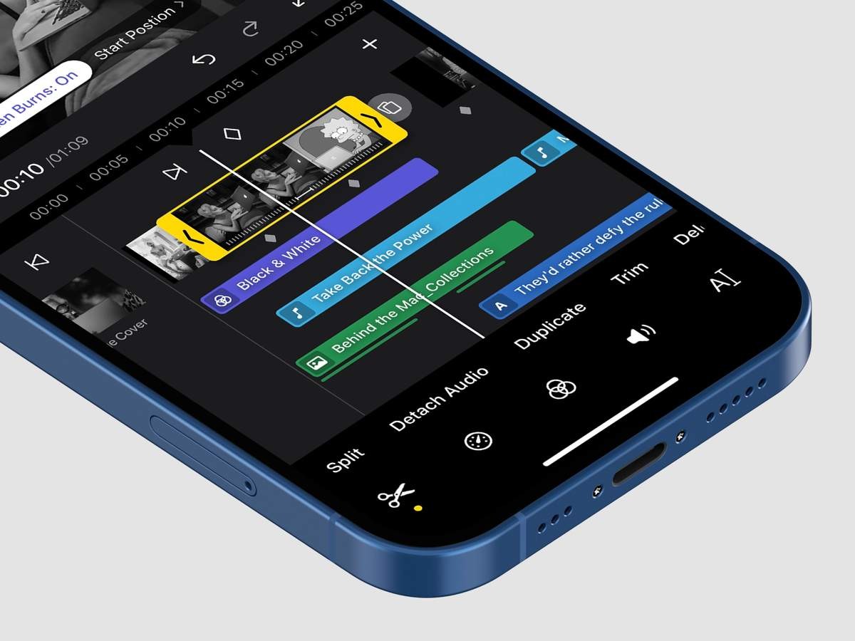 A Video Editor Concept (iPad) designed by yuhang.