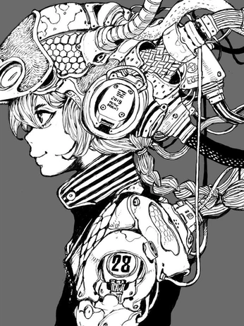 A cover of "B&W Illustration" cluster. The owner is l4dyr3d. The cluster consists of 9 elements.