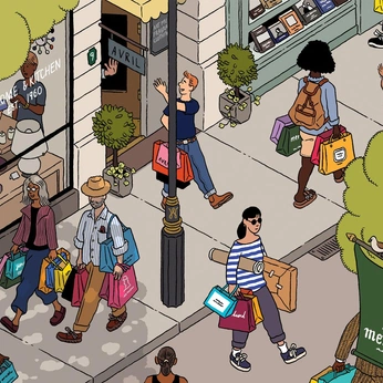 A cover of "Illustration & Shape" cluster. The owner is kjklamar. The cluster consists of 403 elements.