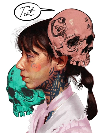 A cover of "Art inspo" cluster. The owner is jvles.blcksadist. The cluster consists of 2 elements.