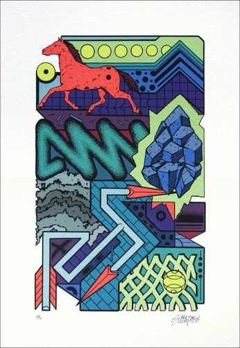 A cover of "Adobe Illustrator" cluster. The owner is eyrealex. The cluster consists of 33 elements.