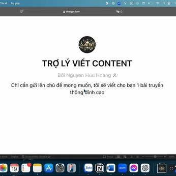 A cover of "Trợ Lý Content" cluster. The owner is bunyu. The cluster consists of 9 elements.