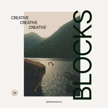 A cover of "Creative Blocks" cluster. The owner is tinadsb. The cluster consists of 1 element.