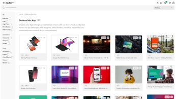 A cover of "Devices Mockup" cluster. The owner is yadsagar099. The cluster consists of 1 element.