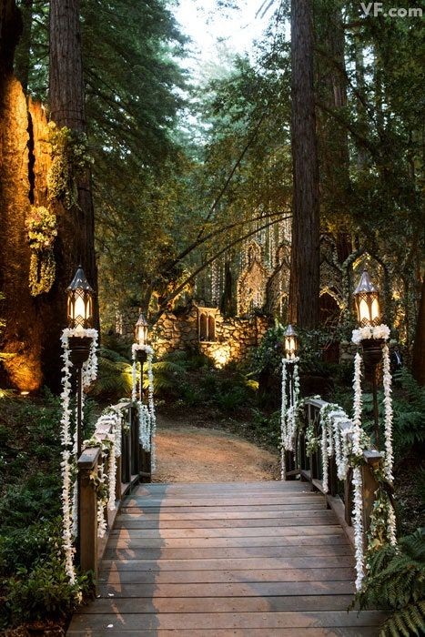 The venue for Sean Parker and Alexandra Lenas's 2013 wedding, designed by Preston Bailey.