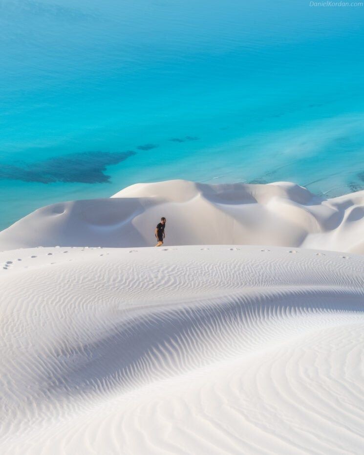 Photo by Daniel Kordan of the Archer sand dunes on Socotra island, Yemen.