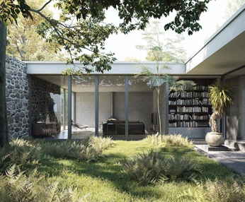 A cover of "exterior views" cluster. The owner is huiggggy. The cluster consists of 9 elements.