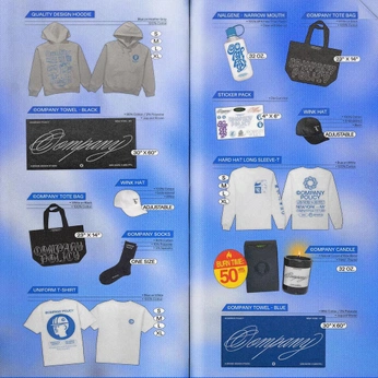 A cover of "Merch" cluster. The owner is peskybee. The cluster consists of 6 elements.