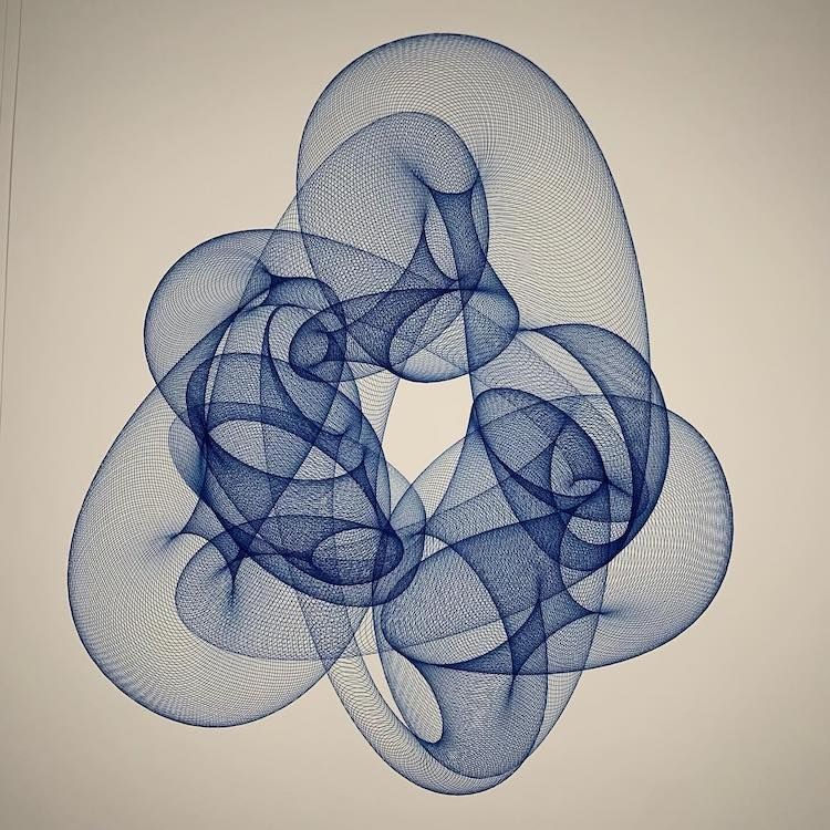 Spirographe, a mechanical pen drawing by artist James Nolan Gandy.
