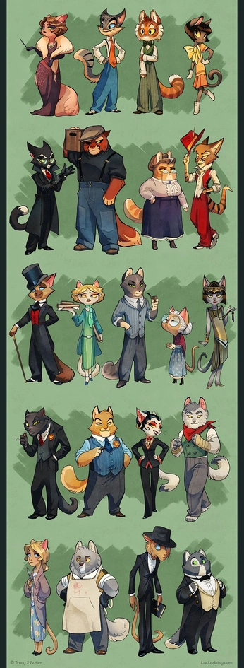 A cover of "Cat Cafe" cluster. The owner is sharaheart. The cluster consists of 6 elements.