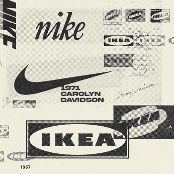 A cover of "typography / logos" cluster. The owner is 2weety. The cluster consists of 21 elements.