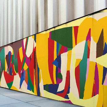 A cover of "Murals/Wall Art" cluster. The owner is blurredbox. The cluster consists of 18 elements.