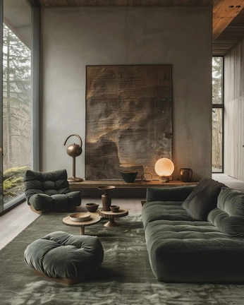 A cover of "Interiors" cluster. The owner is whoisnyasha. The cluster consists of 19 elements.