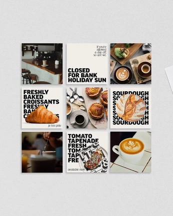 A cover of "Instagram Page Design" cluster. The owner is okrosha13. The cluster consists of 6 elements.