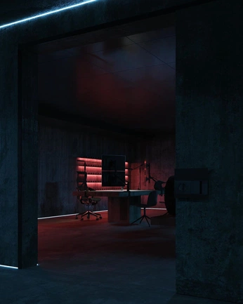 A cover of "Backrooms Esq" cluster. The owner is kitsie. The cluster consists of 9 elements.