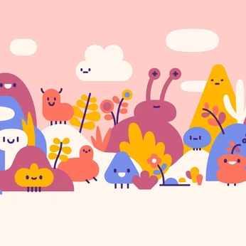 A cover of "Ilustraciones Cute" cluster. The owner is saschentrupp. The cluster consists of 27 elements.