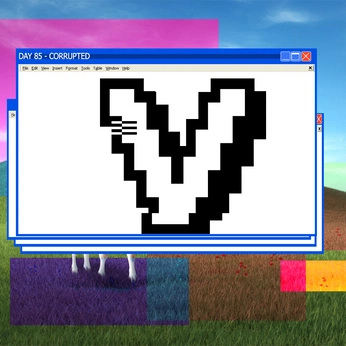 A cover of "Day 85 - WINDOWS XP" cluster. The owner is varium. The cluster consists of 2 elements.