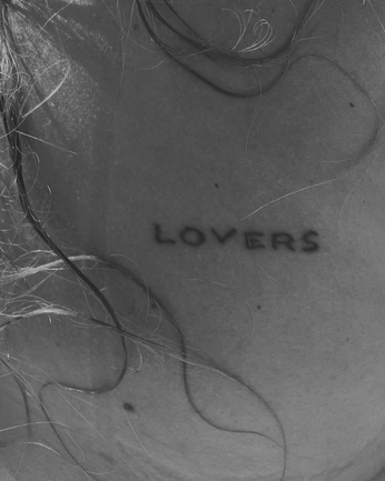 A cover of "lettering tattoos" cluster. The owner is ahhhleennnaaaaah. The cluster consists of 14 elements.