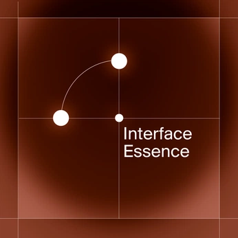 A cover of "Interface Essence" cluster. The owner is zerosev. The cluster description is "A collection of minimal digital designs.". The cluster consists of 132 elements.