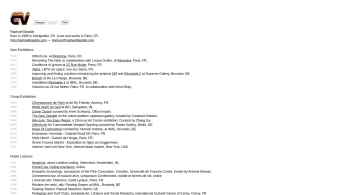 A cover of "design_cv/resumes" cluster. The owner is mspalafox. The cluster consists of 8 elements.