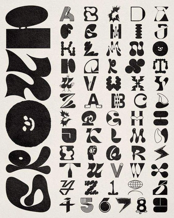 A cover of "fonts" cluster. The owner is rhodry. The cluster consists of 22 elements.