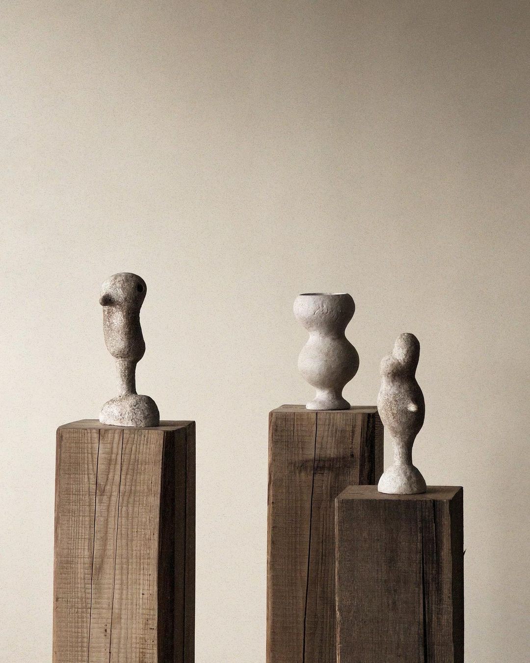 Sculptures from Roman and Williams Guild NY.