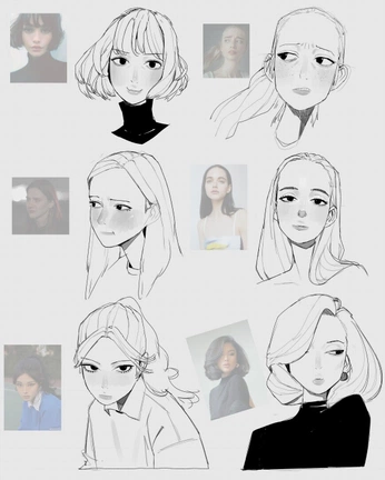 A cover of "illustration:Women" cluster. The owner is alexlessness. The cluster consists of 4 elements.