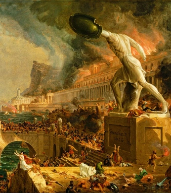 A cover of "Trojan Tragedies" cluster. The owner is browniboxx. The cluster description is ""How many ships is that?" "One thousand."". The cluster consists of 679 elements.