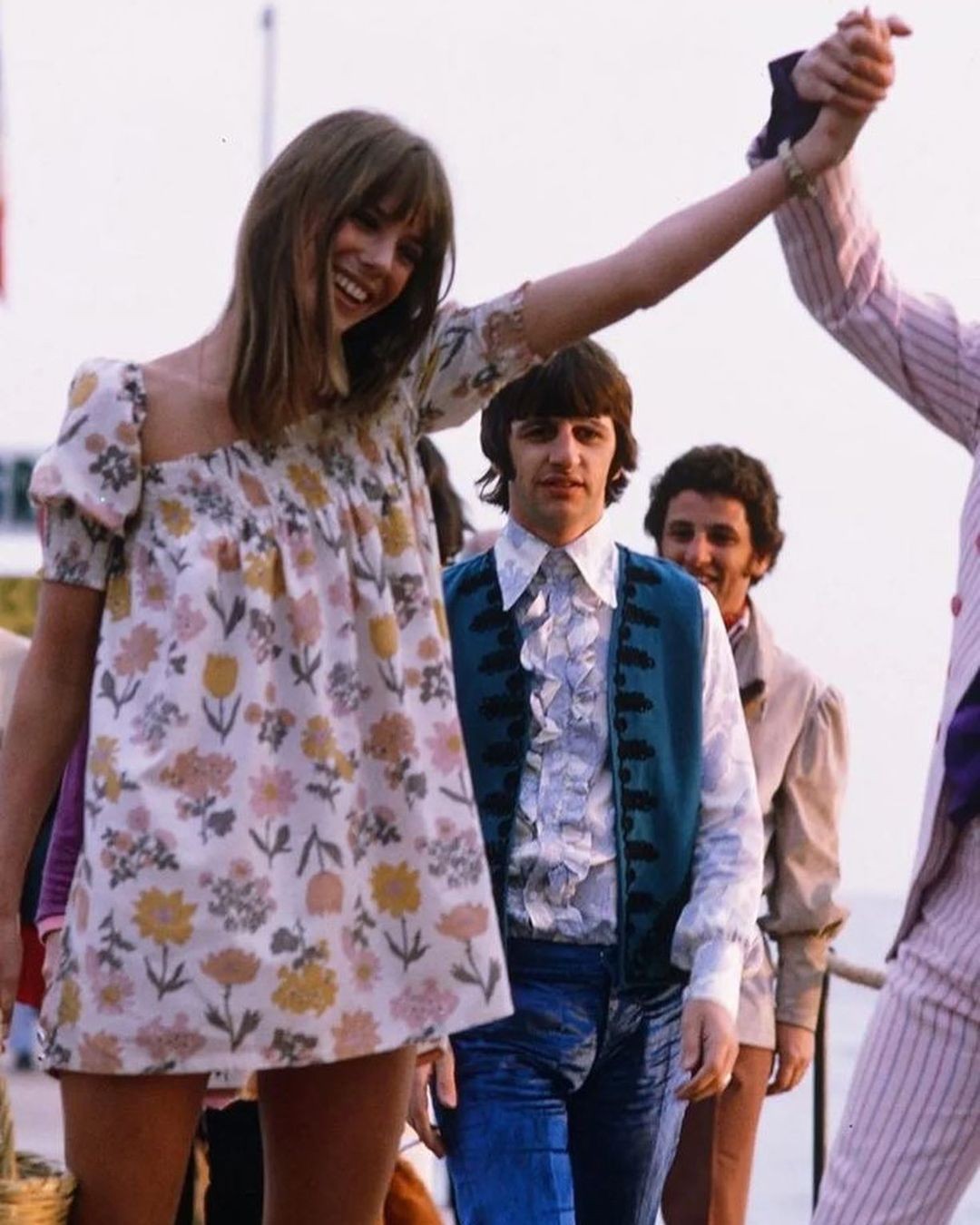 Jane Birkin and Ringo Starr at the Cannes Film Festival in 1968.