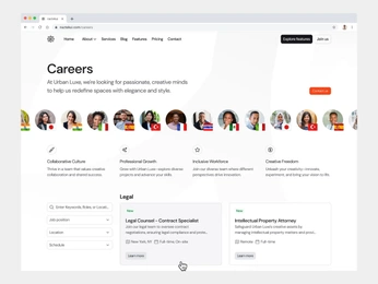 A cover of "Careers Page" cluster. The owner is anush. The cluster consists of 2 elements.