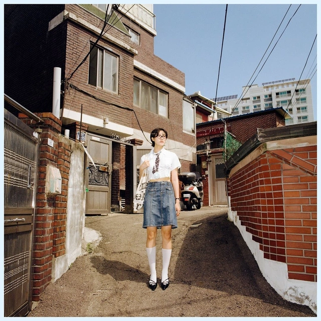 Street scene photographed in Seoul, Korea
