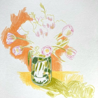 A cover of "PAINTING" cluster. The owner is lucywhiteart. The cluster consists of 16 elements.