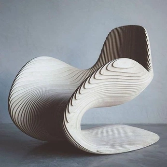 A cover of "Sculptural Chairs" cluster. The owner is rafaellalopezk. The cluster consists of 6 elements.