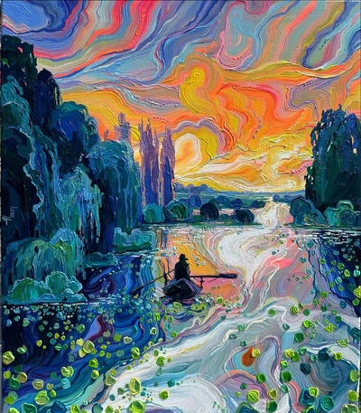 An Instagram carousel post added by jesseschmidt on Aug 07, 2024. The author is @atrusovaartist.