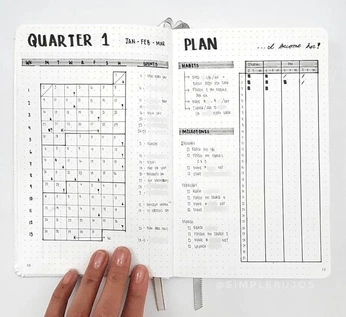 A cover of "Bullet Journal" cluster. The owner is asocialmoth. The cluster consists of 8 elements.